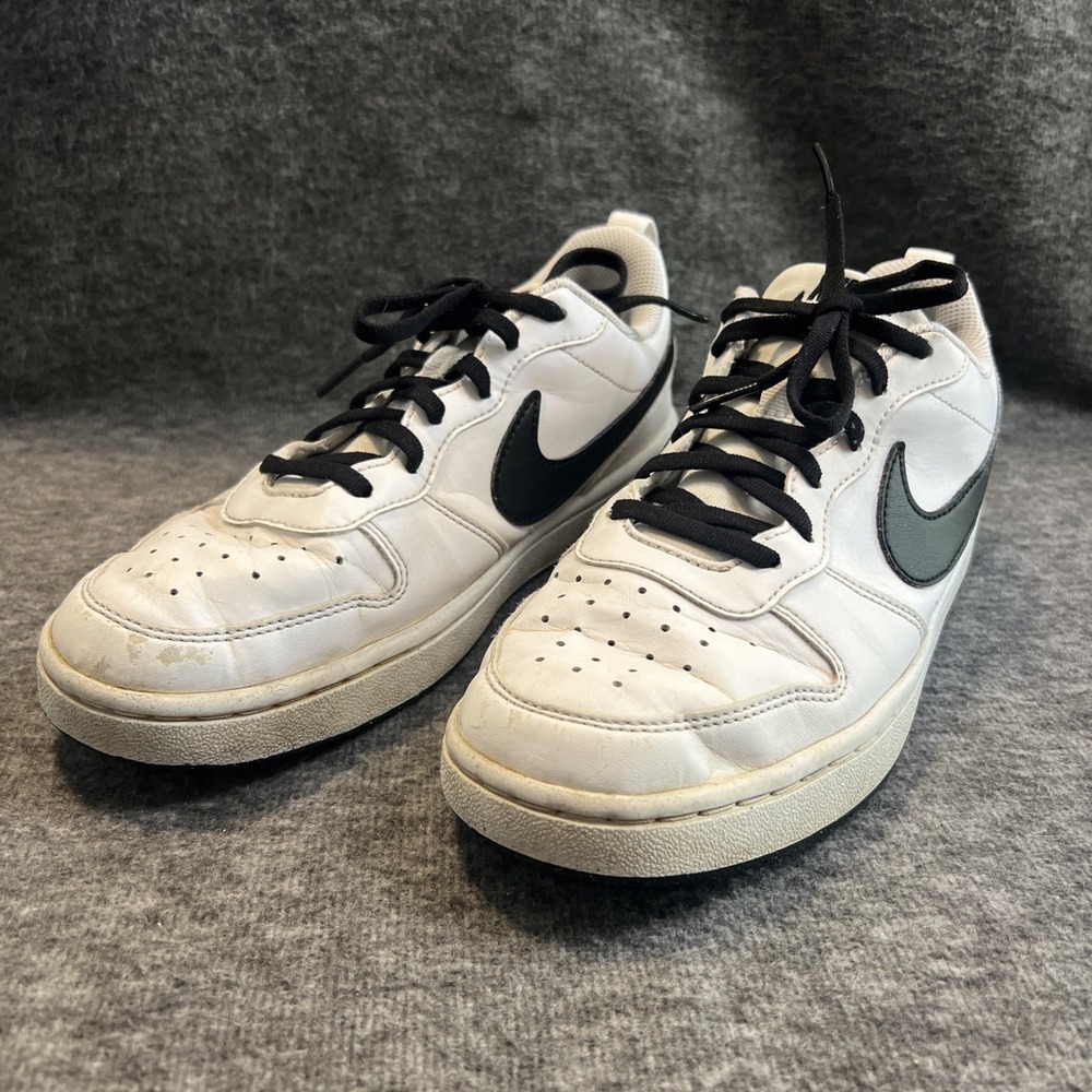 Nike Shoes Youth 6 Court Borough Low Sneakers DV5456-104 White Black
